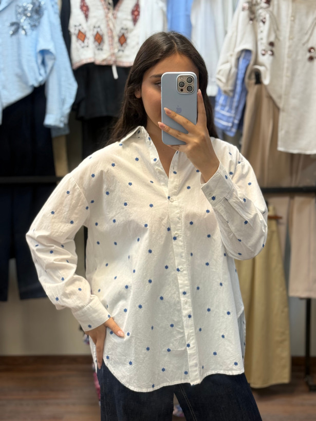 شومیزمانتویی گلدوزی زنانه ( cotton ترک)