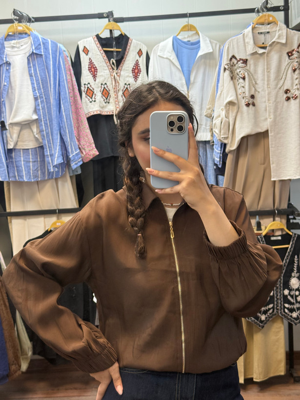 بامبرجکت سیلک شیشه ای