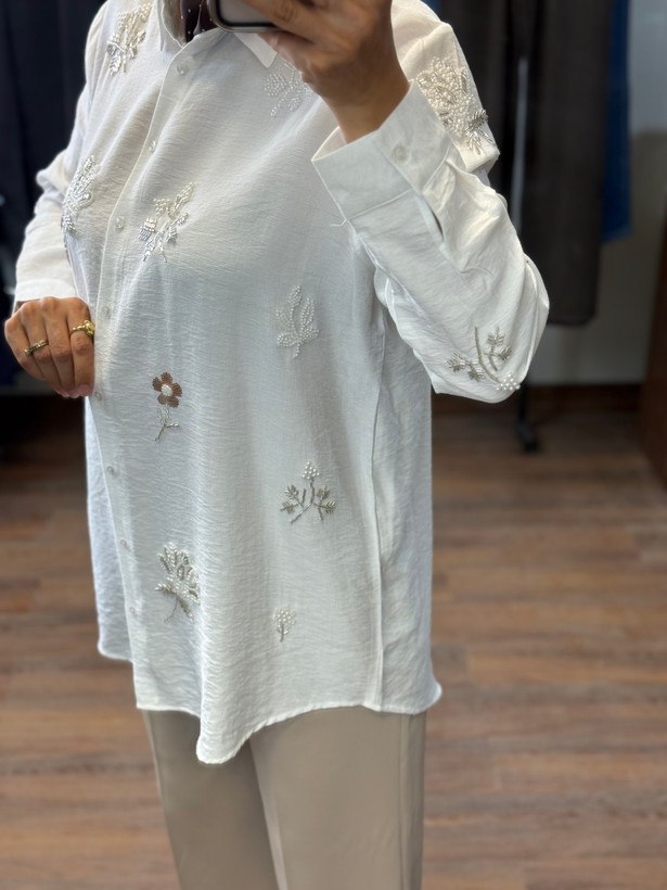 شومیز مجلسی مانتویی ترک Mianoura